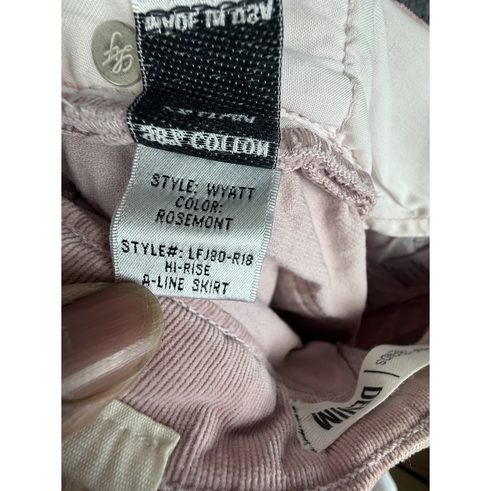 Lovers + Friends Wyatt Corduroy Hi-Rise A-Line Skirt in Rosemont WOMENS SIZE 26 - Picture 4 of 9